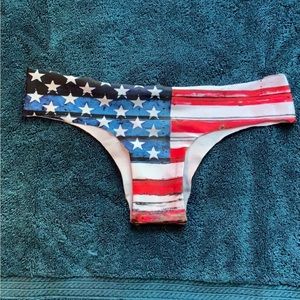 American flag bikini bottoms. Size xs/ small